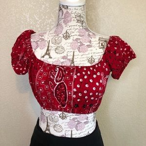 Billie Joe Retro Bandana crop top